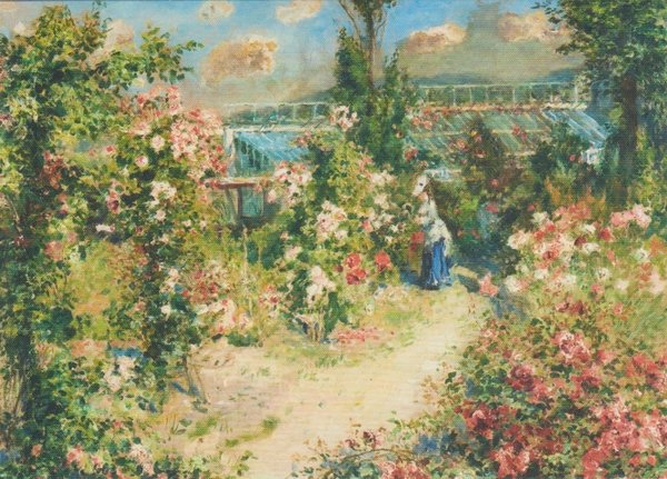 Postkarte Renoir, Auguste, Das Gewächshaus