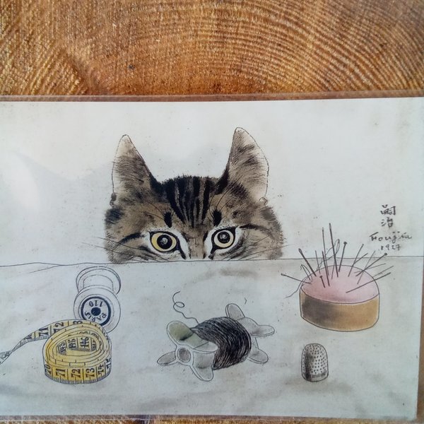 Postkarte Künstler-Postkarte Die Katze des Schneiders