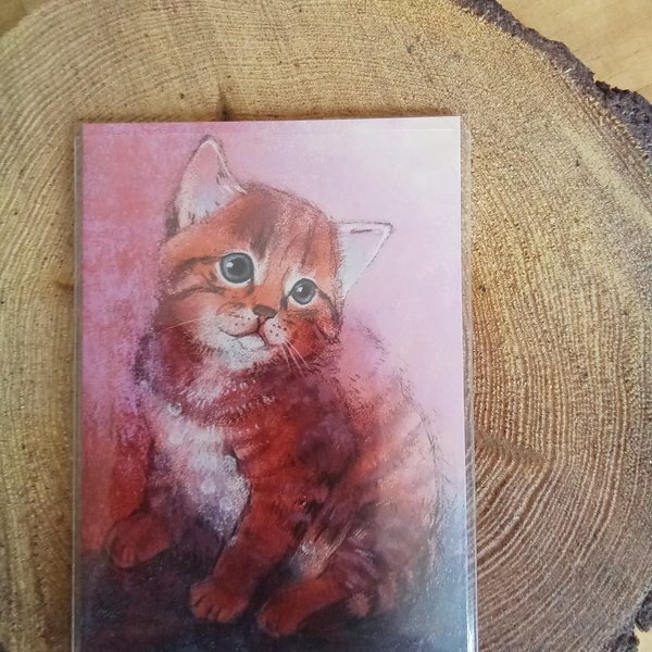 Postkarte Künstler-Postkarte kitten
