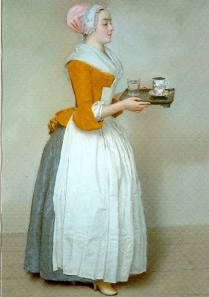 Postkarte Künstler-Postkarte  Liotard, Jean- Etienne, Schokoladenmädchen